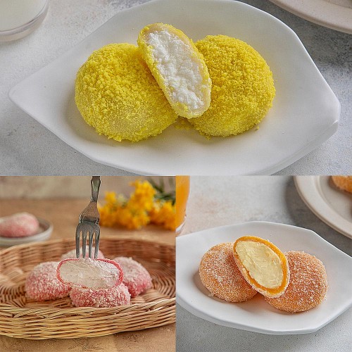 우리별떡집 생크림 찹쌀떡 3종 골라담기 1박스(8개입) 국내산찹쌀 가족간식 수험생선물
