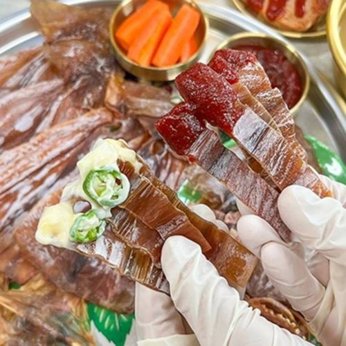 [청년수산] 쫀득쫀득 주전부리 쫄쫄이 오징어 총 400g 내외 (7~10미)