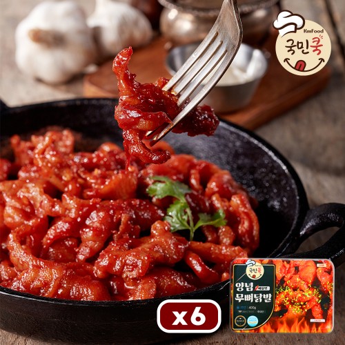 국민쿡무뼈매콤닭발 [400g] x 6개