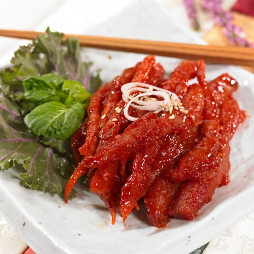 [진정한밥도둑] 아삭하고 향긋한 횡성더덕 무침 300g