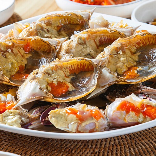 [용궁블루스] 알이 꽉찬 연평도 간장 암꽃게장 2.5kg (중사이즈 3마리)