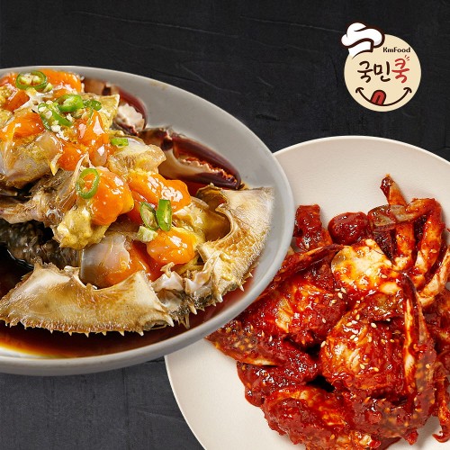 국민쿡 밥도둑 게장 세트 (알배기간장게장 1.7kg + 생양념게장 1.5kg)