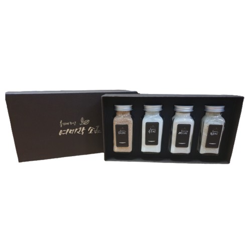 옹기에 쪄낸 여미랑소금 4종세트 (135g x 4)
