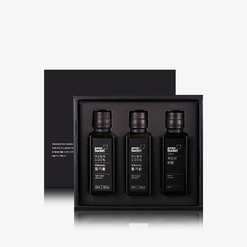 쿠엔즈버킷 저온압착 프리미엄 참.들.간장 100ml 세트