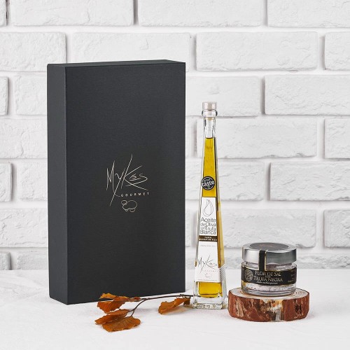 [마이크고메] 화이트트러플 오일100ml, 블랙트러플 소금100g 선물세트