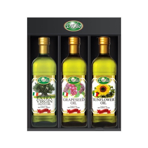 디올리오 베스트셋트 B-9/포도씨유500ml*1병+엑스트라 버진 올리브유500ml*1병+해바라기씨유500ml*1병