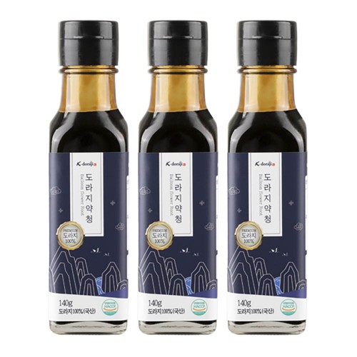 [황초원] 도라지 100% 도라지 미니약청 140g X 3병