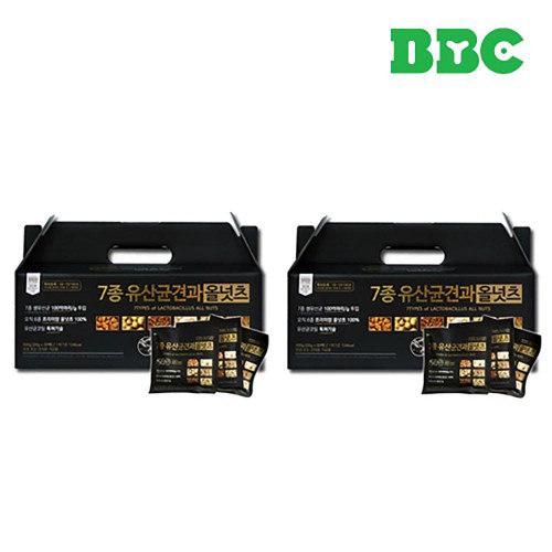 [비비씨] 7종 유산균 하루견과 한준견과 올넛츠 선물용 60봉/ 손잡이박스