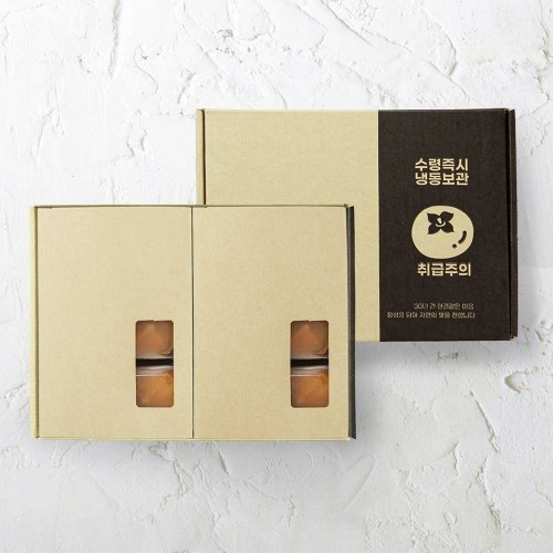 더 기다림 프리미엄 청도 반건시 초당 실속2호 선물세트 청도반건시 50g~60g 12입 720g이내