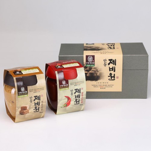 안동제비원선물세트 11호 전통된장(960g) + 찹쌀고추장(960g)
