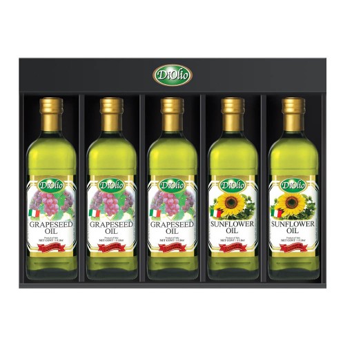 디올리오 셋트 S-4/포도씨유1000ml*3병+해바라기씨유1000ml*2병