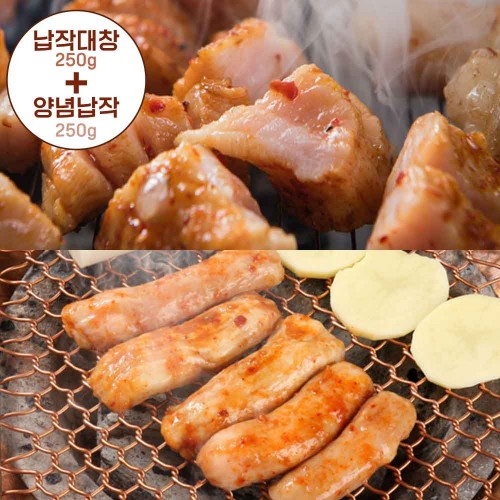 [김가네] 명가 납작대창 250g 1팩 [참소스 1봉 증정] + 명가 양념납작대창 250g 1팩