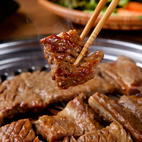 정성담은 국내산 한돈 수제양념 숯불 돼지갈비 1kg