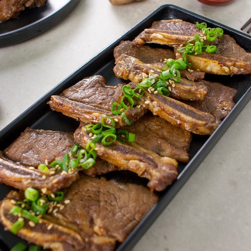 [1+1] 강고집네 미국산 블랙앵거스 양념LA갈비 500g, 1+1(총 1kg)