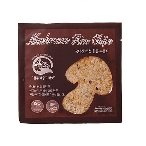 [광명농산] 오밀리 버섯현미누룽지 200g