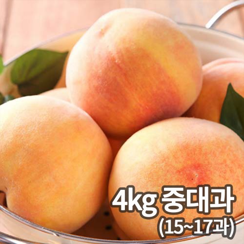 굿앤팜 의성 햇살어린 백도 4kg 중대과 (15~17과)
