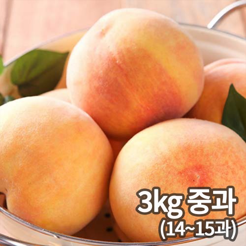 굿앤팜 의성 햇살어린 백도 3kg 중과 (14~15과)