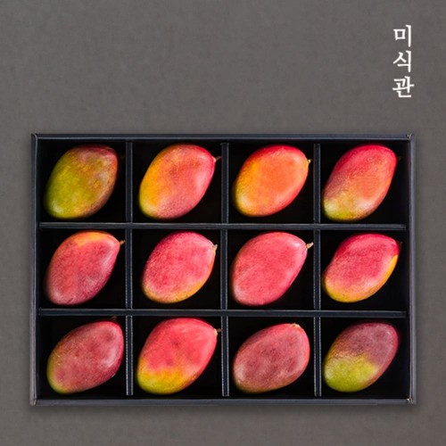 [미식관] 프리미엄 애플망고 선물세트 1호(12과/4.8kg내외 개당400g)