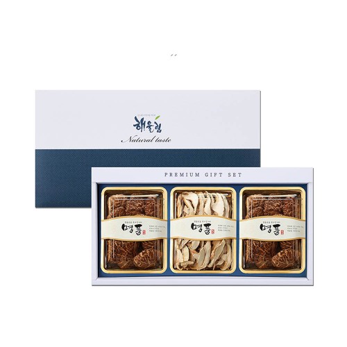 [해울림] 행복한 버섯 선물세트 3호(화고 40g x 2ea / 표고슬라이스 35g)