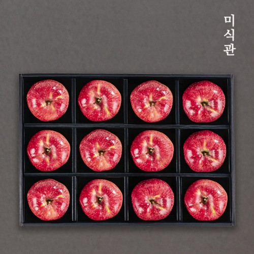 [미식관] 프리미엄 청송사과 선물세트 1호(특대과 5kg/11-13과 개당420g내외)