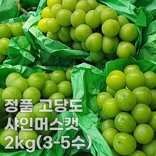 미각기행 정품 고당도 샤인머스캣 2kg(3-5수)