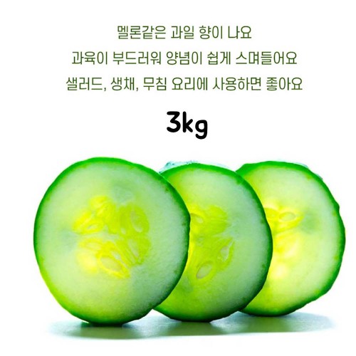 국내산 취청오이 3kg(정품 9~15개)