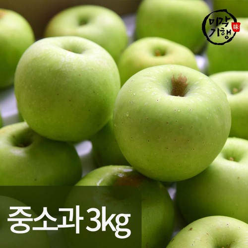 미각기행 가정용 아오리사과 중소과 3kg(15-18과)