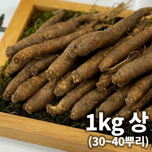 햇 횡성 흙더덕 3년근 1kg 상 (30~40뿌리)