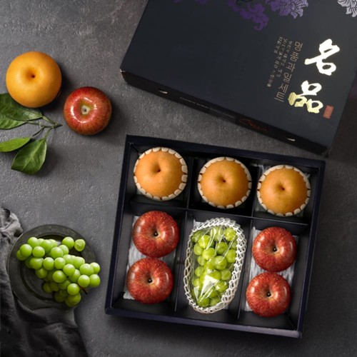 [Fresh Gift] 행복담은 햇 사과 배 샤인머스켓 3호/4.3kg