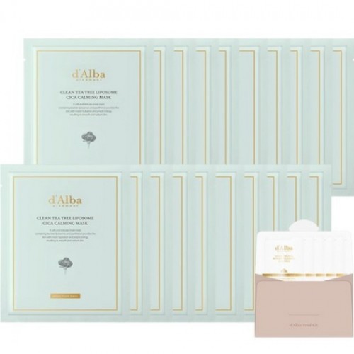달바 클린 티트리 리포좀 시카 카밍 마스크 25ml x 20p + 세럼클렌저 3ml x 5p 세트, 1개